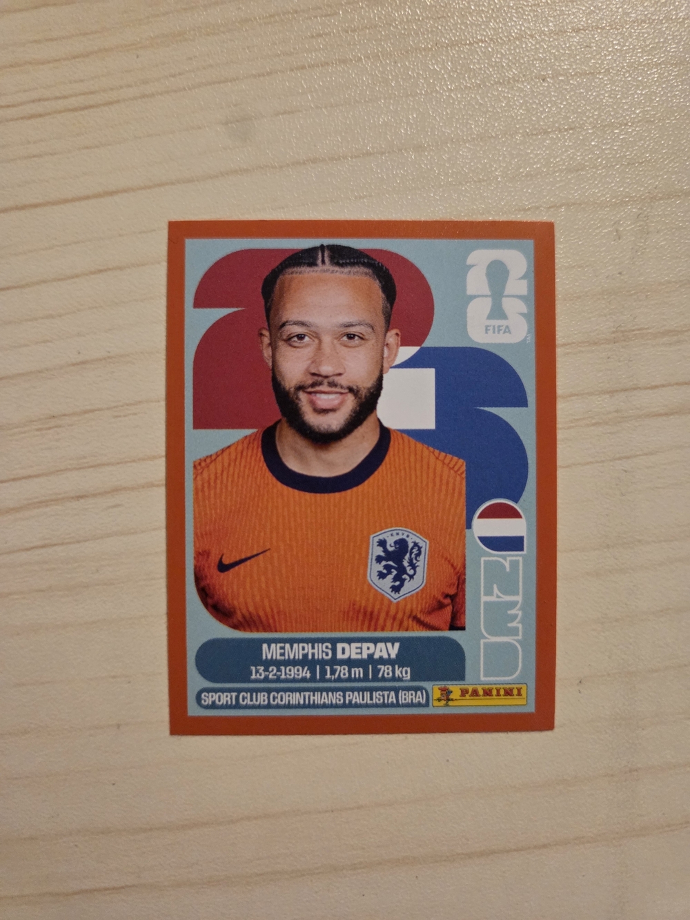 Memphis Depay Red Parallel Sticker